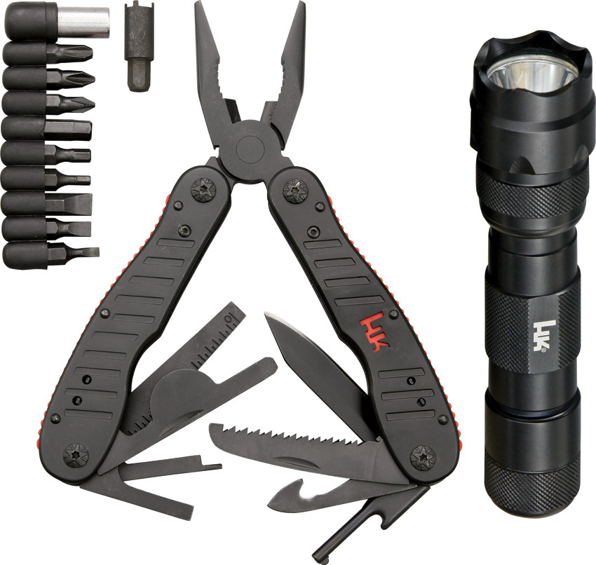 HECKLER & KOCH Knives MultiTool Flashlight Combo HK Pistol Case