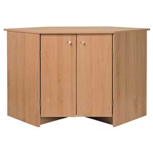 NEW HIDEAWAY Corner Office Desk / Computer Workstation Beech Book Storage