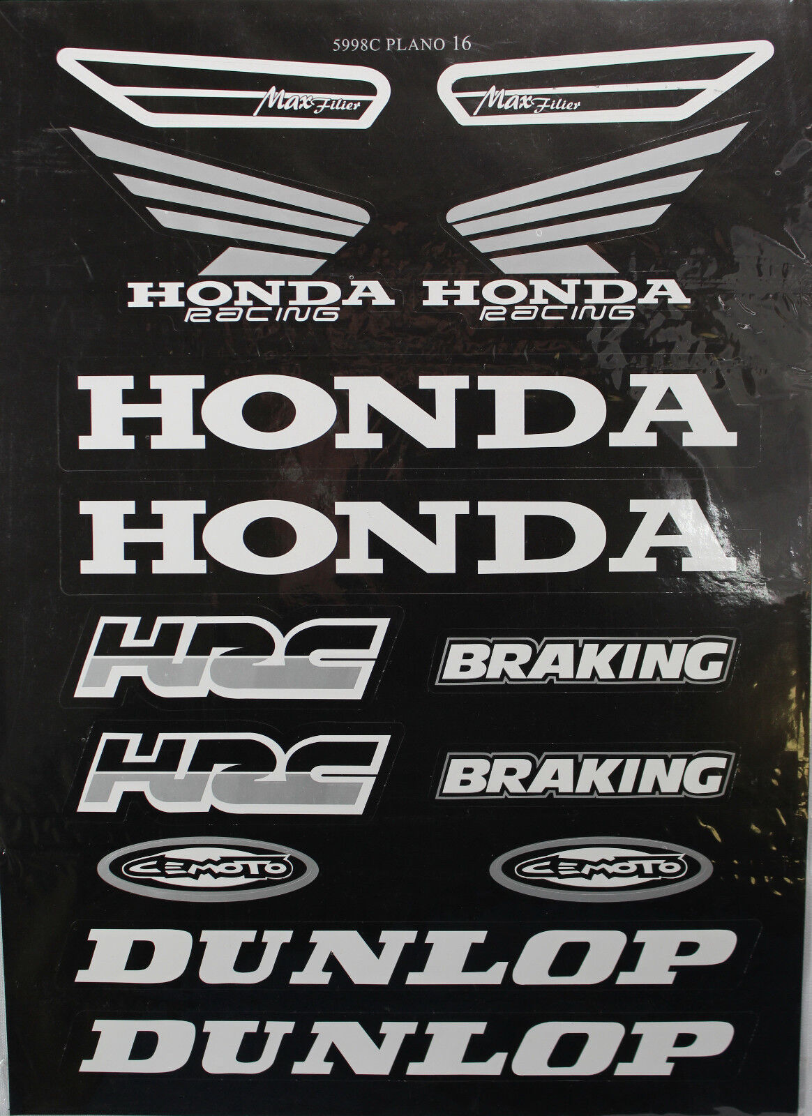 Honda motorcycle decals stickers #3