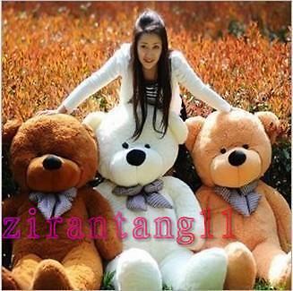 HOT! GIANT 80 BIG PLUSH TEDDY BEAR HUGE SOFT 100% COTTON TOY*three color in Dolls & Bears, Bears, Other | eBay