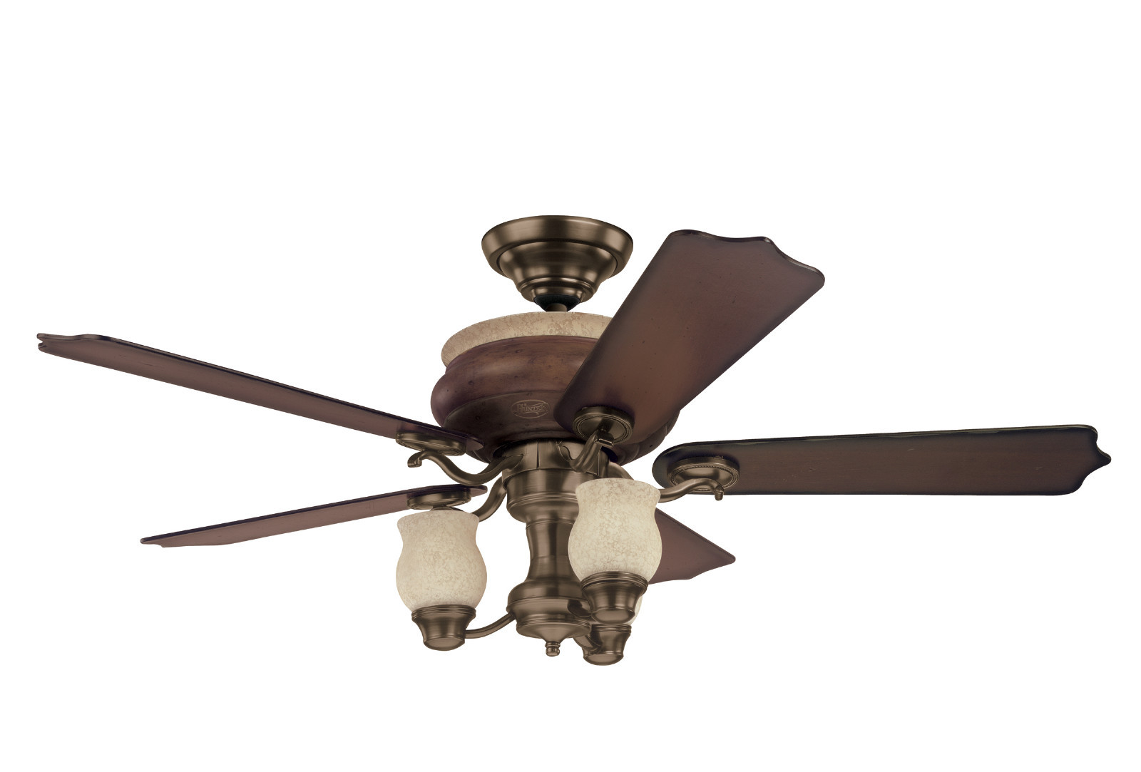 HUNTER 52" OAKHURST BRUSHED BRONZE Ceiling Fan W/ LIGHT 23791 eBay