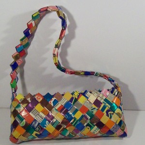 ... Handmade Recycled Mexican Chips Bag Purse Handbag Clutch Unique Custom