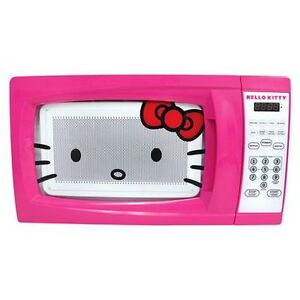 Hello Kitty Countertop Microwave Pink 7 CuFt for Kitchen or Dorm ...