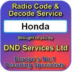 Honda car radio unlock code #6