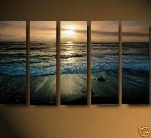 Hot sale! 5PC MODERN ABSTRACT HUGE WALL ART OIL PAINTING ON CANVAS +FREE GIFT in Art, Art from Dealers & Resellers, Paintings | eBay