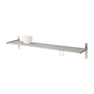 Kitchen Wall Shelves on Details About Ikea Grundtal Kitchen Wall Shelf Storage Hang Stainless