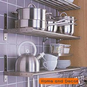 Ikea Kitchen Designer on Stainless Steel Kitchen On Ikea Stainless Steel Kitchen Pots Pans Rack
