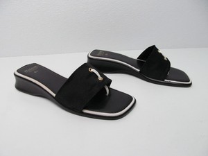 ... ITALIAN SHOEMAKERS FLIP FLOPS SANDALS BLACKWHITE SIZE WOMEN'S 9.540