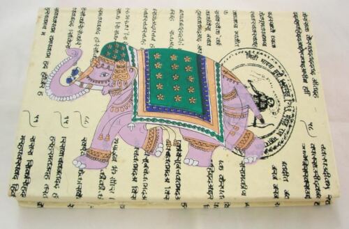 Indian Elephant Handmade Paper Journal Blank Travel Diary Notebook Sketch Book in Books, Accessories, Blank Diaries & Journals | eBay