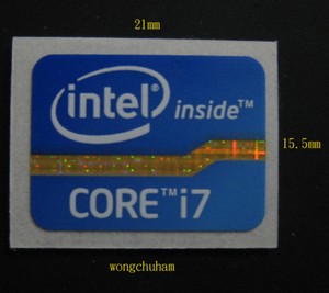 Core I7 Sticker