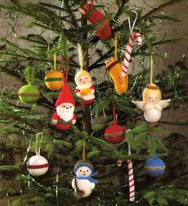 JEAN-GREENHOWE-CHRISTMAS-TREE-DECORATIONS-ANGEL-SANTA-CANDY-KNITTING ...