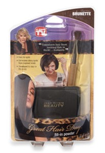 Great Hair  on Joan Rivers Great Hair Day W Brush Hair Appears Thicker Brunette