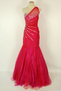 Prom Dress Stores on Jovani 30014 Prom Dress  500 Red Fuchsia Mermaid Evening Gown 6   Ebay