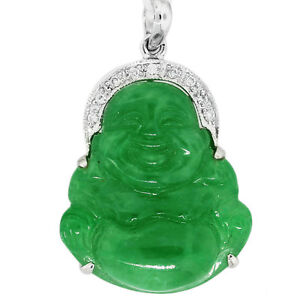 Jade-Buddha-Pendant-With-Diamonds-18K-White-Gold