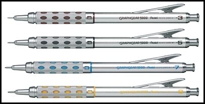 Japan Pentel 0.3 0.5 0.7 0.9mm GRAPHGEAR 1000 Mechanical Drafting auto Pencil in Crafts, Art Supplies, Drawing | eBay