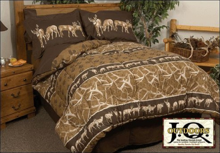 John Marshall Whitetail Trails Deer Camo Complete Bedding Comforter Set
