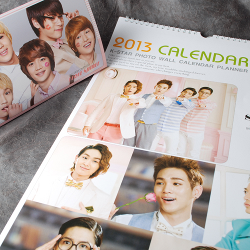 K-POP SHINEE 2013 PHOTO WALL CALENDAR + SHINEE PHOTO DESK CALENDAR