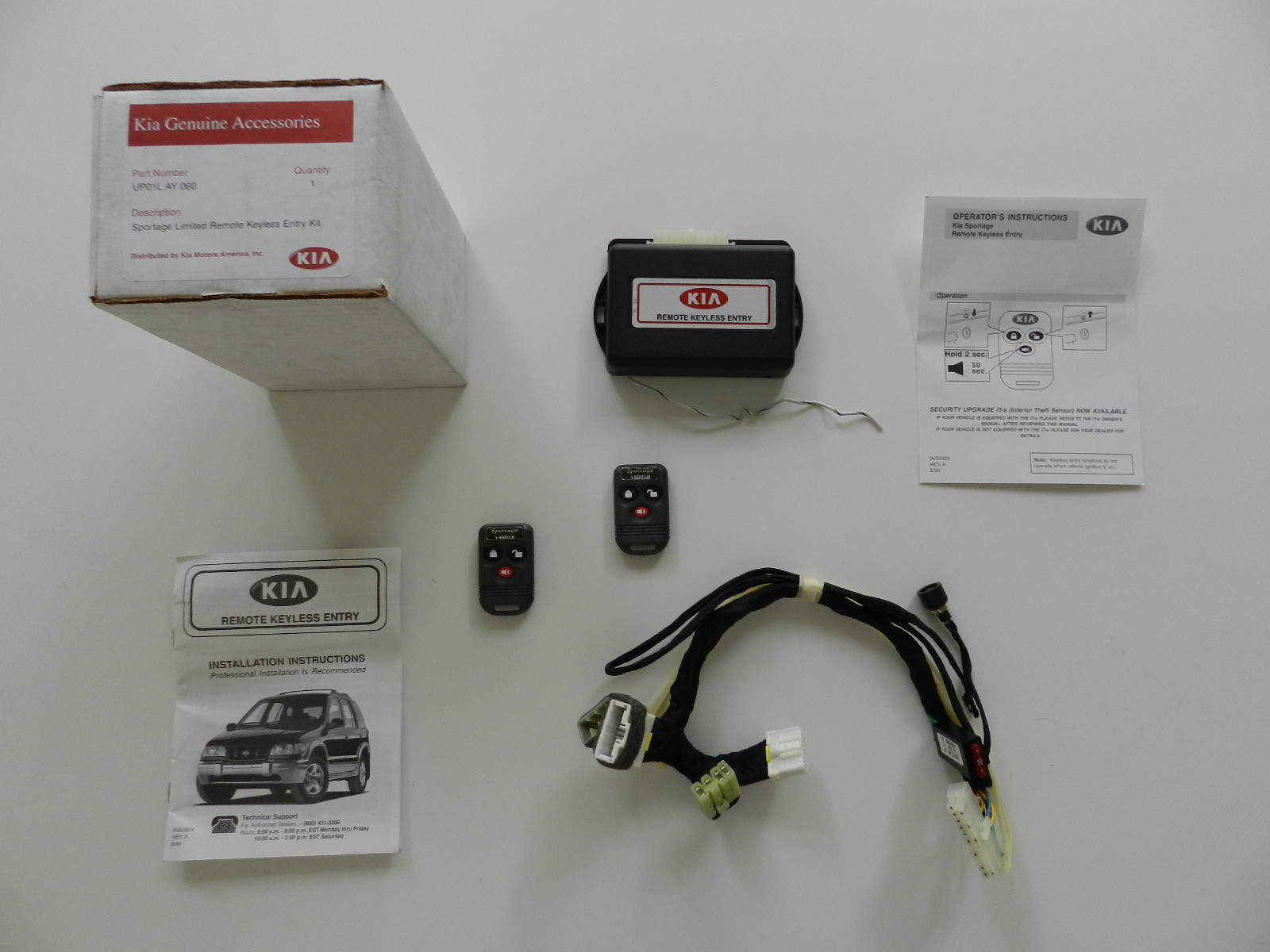 1999-2002 Sportage RKE Remote Keyless Entry Programing ... acm wiring diagram 