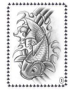 Koi Fish Tattoo Flash Japanese Style Art Sketch Book | eBay Koi Fish Tattoo Flash Japanese Style Art Sketch Book | eBay