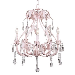Kids Bedrooms on Kids Pink Crystal Chandelier Nursery Room Decor Light Fixture Lighting