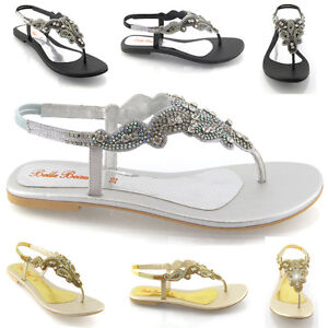 party flat sandals