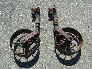 wheels antique industrial iron cast casters cart metal vtg swiveling antiques trades factories mercantile butler maid annunciator servant bell call