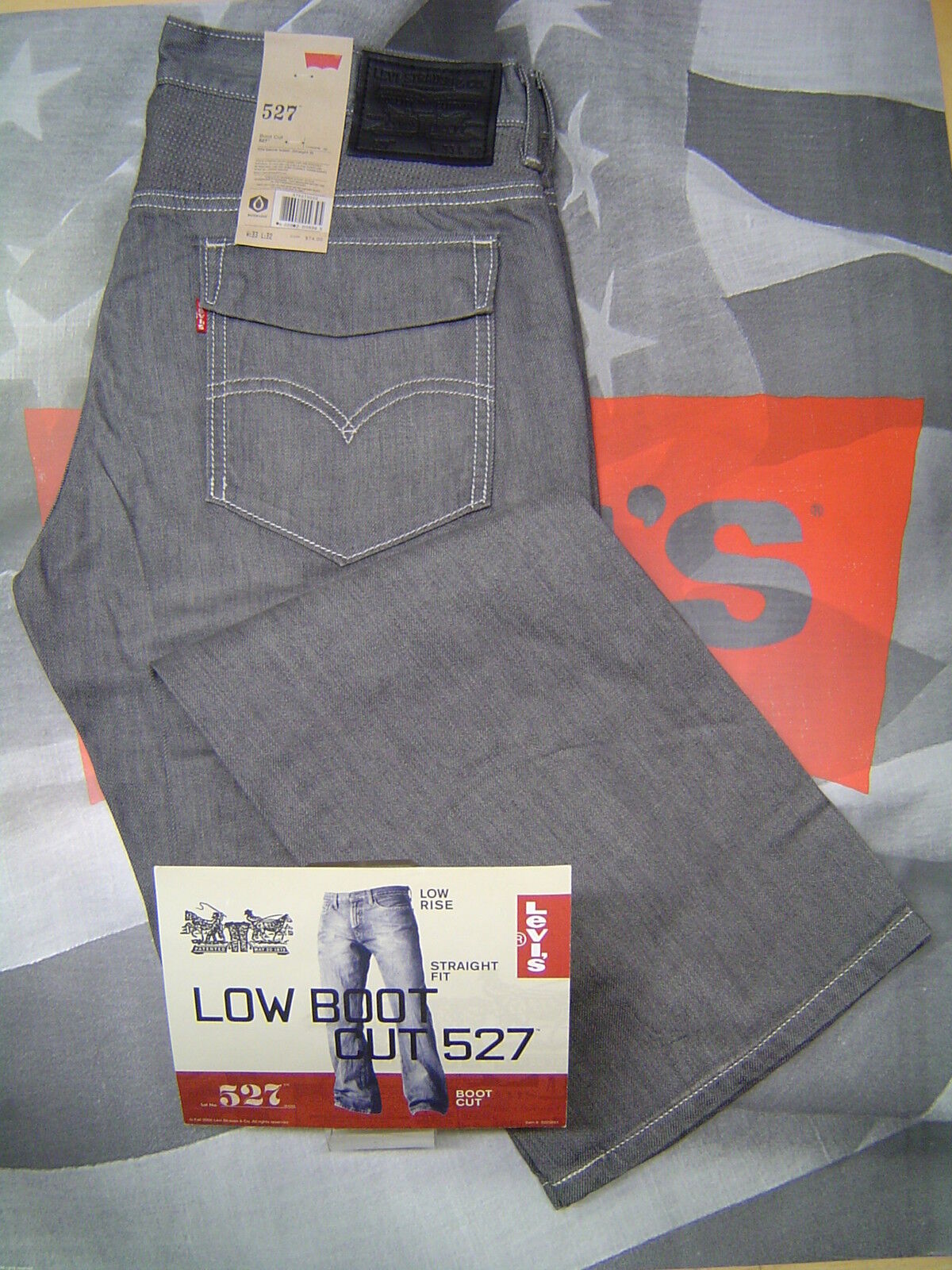 levis 527 grey