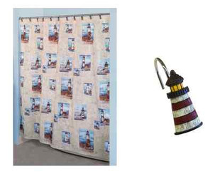 Nautical Shower Curtains Lighthouse Interior Design Styles