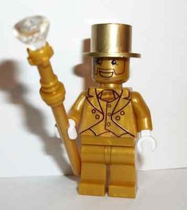 Lego Collectible Minifigures Custom Series 10 034 Mr Gold 034 RARE Figure Minifig CMF | eBay
