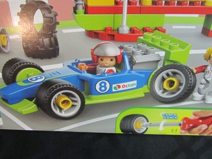 Duplo Lego People on Lego Duplo Box Set 6143 Octan Race Car Vehicle People Bricks New Rare