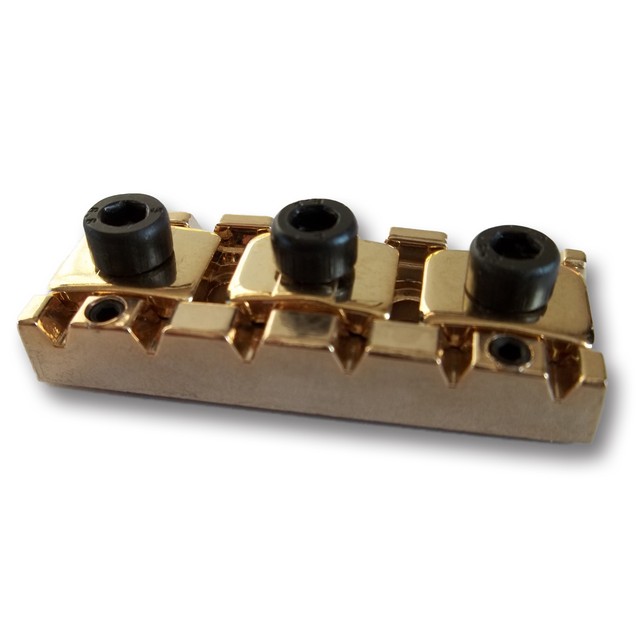 Locking Nut For Guitar Neck Strings Chrome Black or Gold, Adjustable