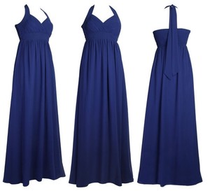 Evening Maxi Dress on Halterneck Maxi Formal Prom Ball Gown Evening Dress Uk Size 16   Ebay