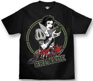 Tattoshirts on Clothing Tattoo Snow White Grenade Street Mafia Black T Tee Shirt L