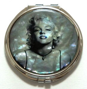  Mirrors on Marilyn Monroe Make Up Mirror Korean Mother Of Pearl Compact Portable