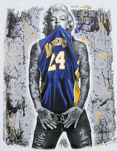 Grafiti  on Shirt La Lakers Kobe Tattoo Graffiti Art Tee Adult M 4xl White   Ebay