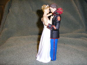 Marine Corps Wedding Cake Toppers on Marine Corps Cake Topper First Dance With Bouquet   Ebay