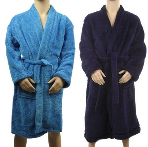 Marks & Spencer Boys Youth Blue Soft Fleece Dressing Gown M&S Bath Robe & Belt | eBay