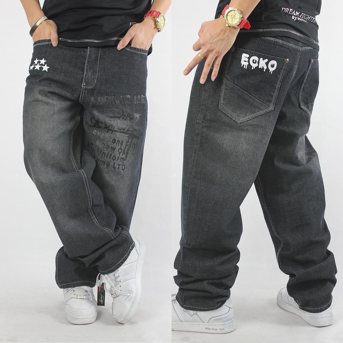 Mens Jeans Ecko Unltd Baggy Loose Denim Stonewashed HipHop Rap Streetwear W30-42 | eBay