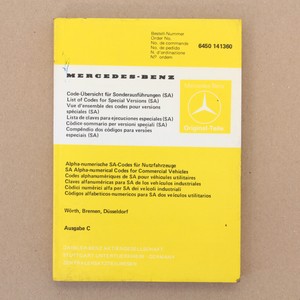 Sonderausstattung mercedes code #7