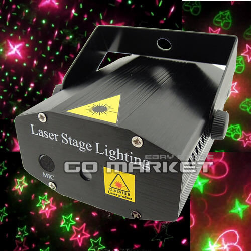 Mini Voice-control Moving Laser Stage Lighting Projector Disco Party DJ Light A2 in Musical Instruments & Gear, Stage Lighting & Effects, Stage Lighting: Single Units | eBay