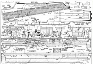 Model-Boat-Plans-1-196-1-315-Scale-USS-KENNEDY-AIRCRAFT-CARRIER-Radio 