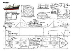 Model-Boat-Plans-Scale-Radio-Control-Steam-or-Electric-Tramp-Steamer 