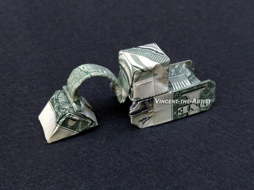 Money Origami Car