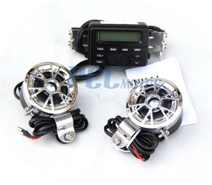 Ipod Bicycle Speakers on Motorcycle Bike Audio Fm Radio Mp3 Ipod Stereo Chrome Speakers Sound