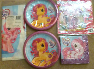 Pony Birthday Party Ideas on My Little Pony Birthday Plates Party Supplies Set For 16   Ebay