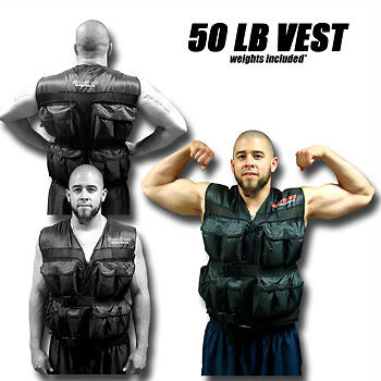 NEW 50LB pound Weighted Training Exercise Weight Vest in Sporting Goods, Exercise & Fitness, Gym, Workout & Yoga | eBay