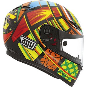 best rated street bike helmets on ... 46 Rossi Elements Street Race Helmet Motorcycle Carbon Kevlar | eBay