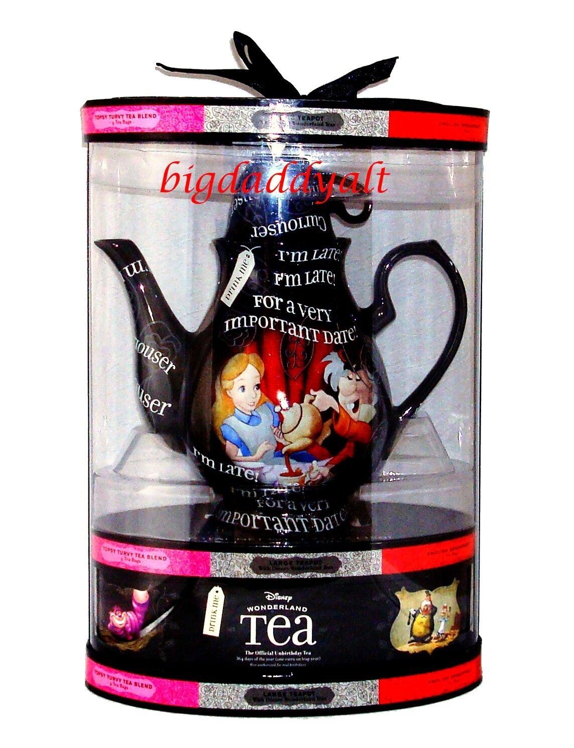 NEW Disney Parks Alice In Wonderland Mad Hatter Ceramic Tea Pot Variety Gift Set