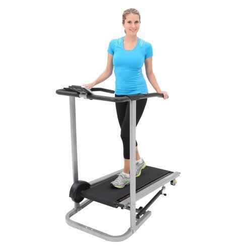 NEW Exerpeutic Incline Manual Treadmill Fitness Exercise Folding Running Machine in Sporting Goods, Exercise & Fitness, Gym, Workout & Yoga | eBay