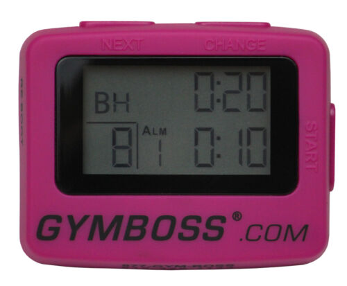 NEW HOT PINK GYMBOSS INTERVAL TIMER AND STOPWATCH, STRAIGHT FROM GYMBOSS HQ! in Sporting Goods, Exercise & Fitness, Gym, Workout & Yoga | eBay